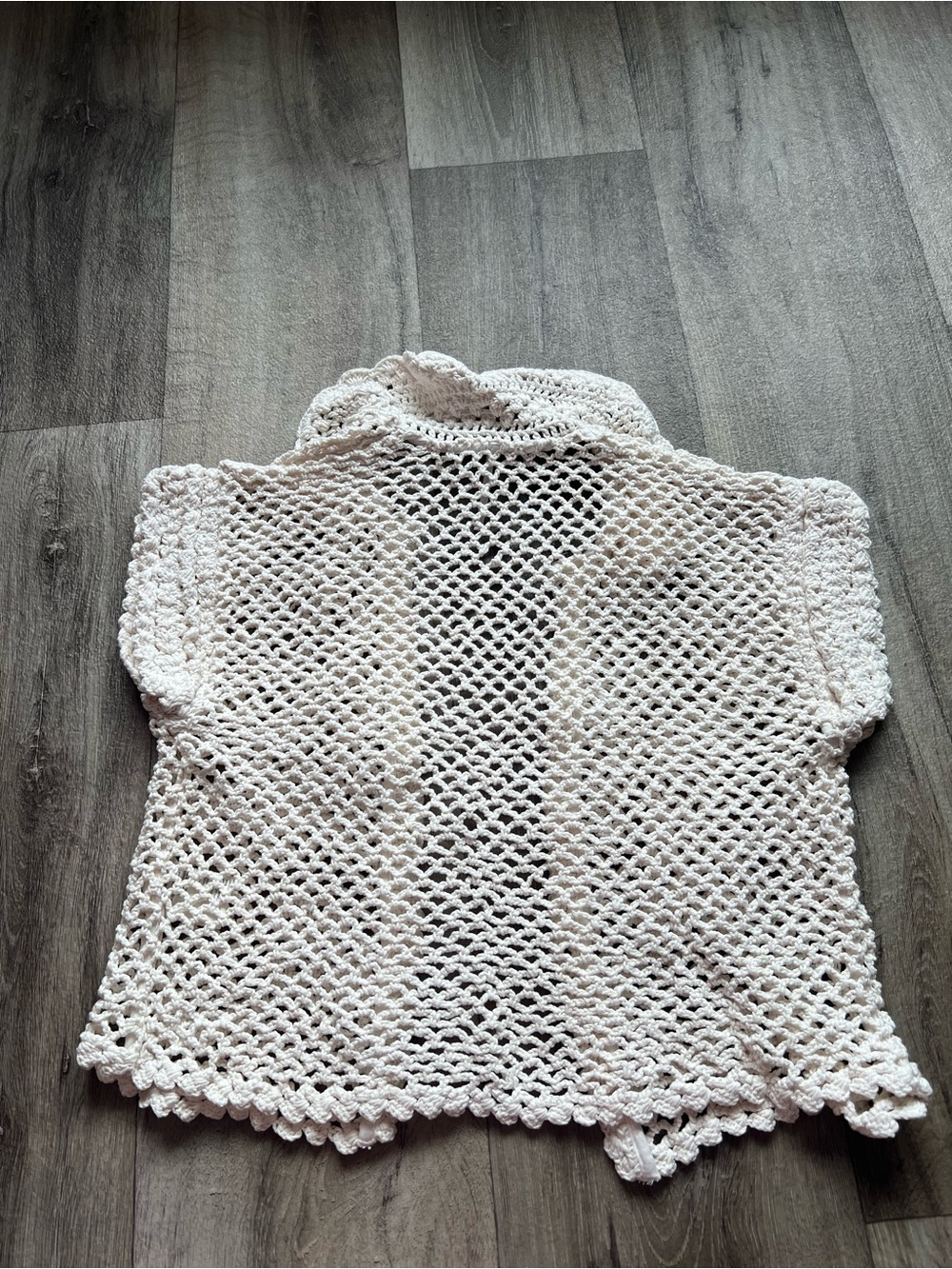 Free People Lilly Cream Crochet Top Womens - Picture 5 of 6